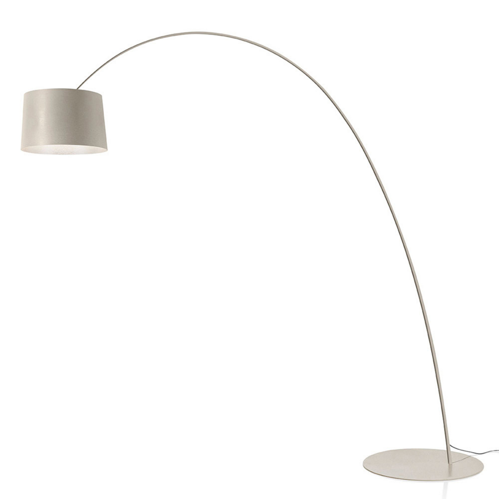Подова лампа Foscarini Twiggy Elle LED в сив цвят